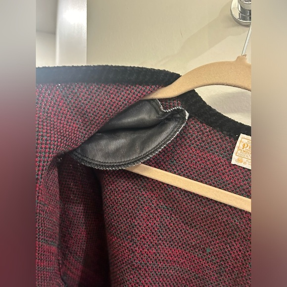 Vintage Pendleton Cardigan Sweater Women’s Large 100% Virgin Wool Plaid 4 Button - Picture 4 of 8